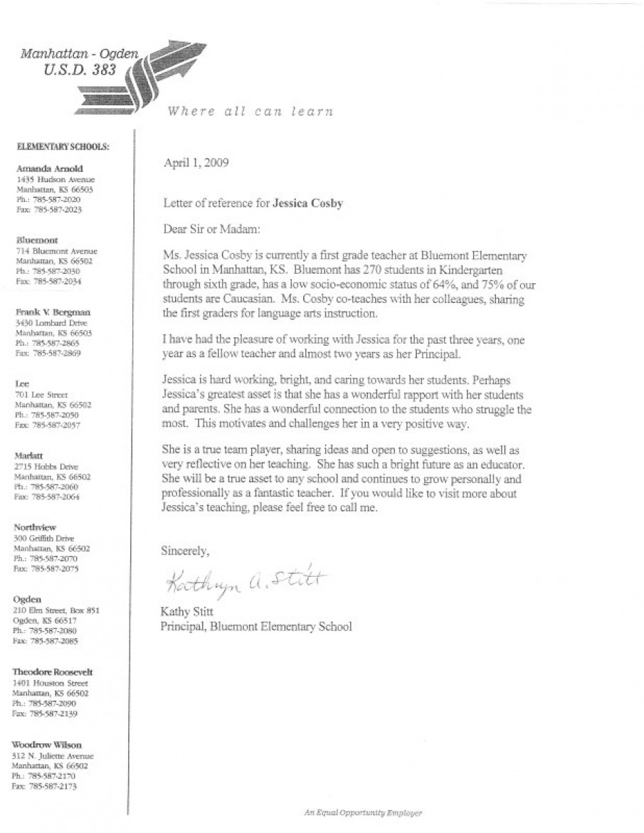 Letter Of Recommendation Teachers from jessicacosbyteacher.weebly.com